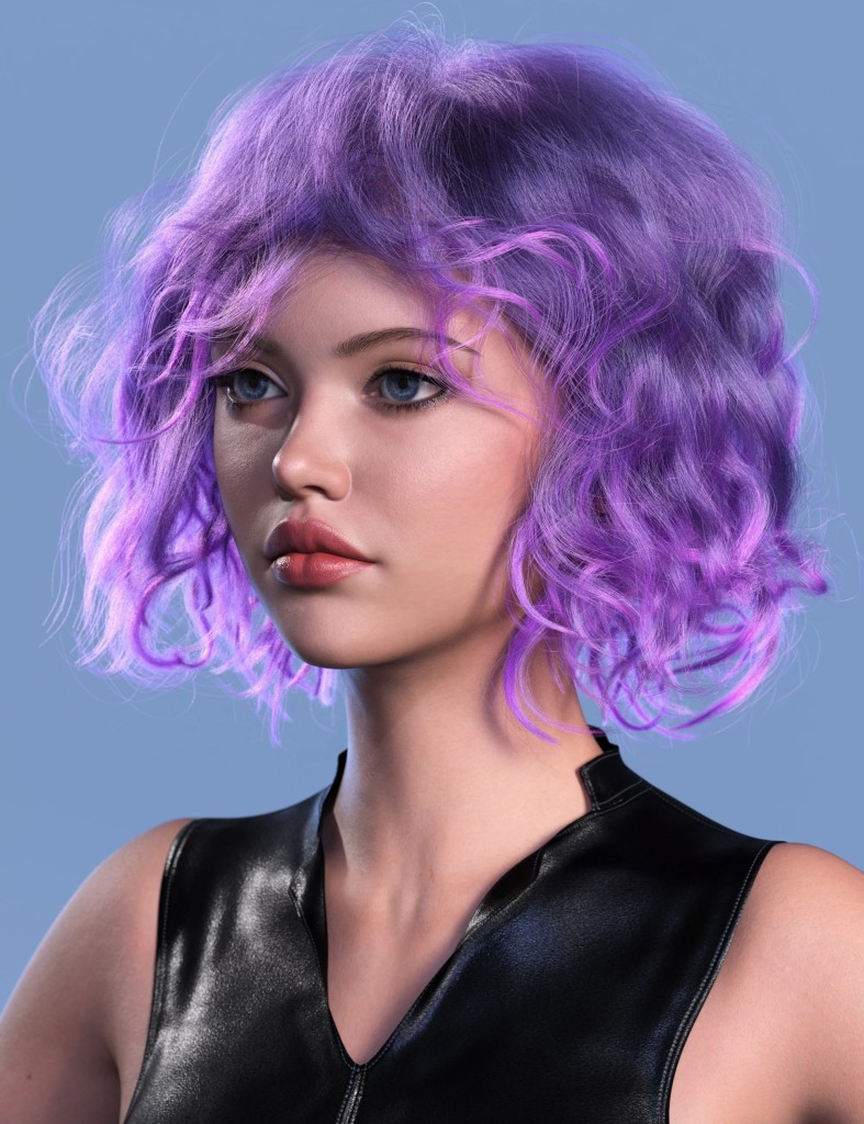dForce Strand-Based Curly Bob Hair Color Expansion