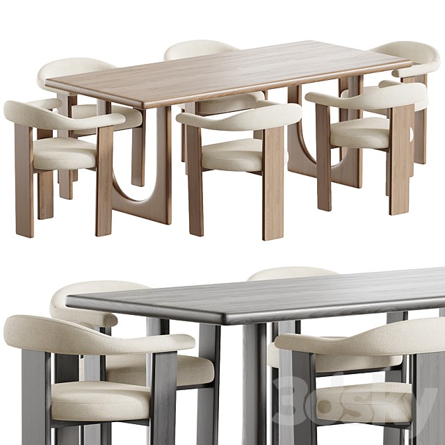 Nebula chair and dining table