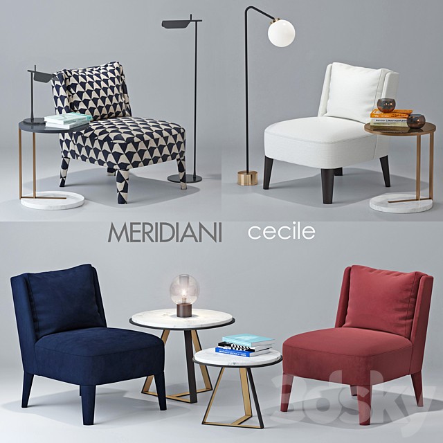Chair Meridiani Cecile