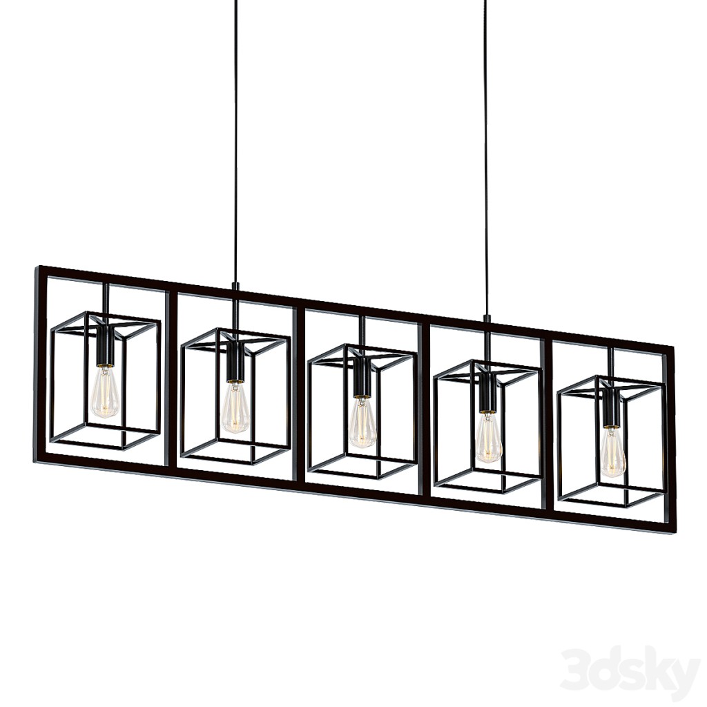 Industrial Ceiling Light Winston Cube