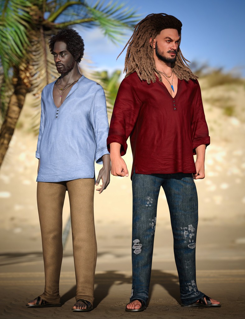 dForce Islander Outfit Texture Add-On