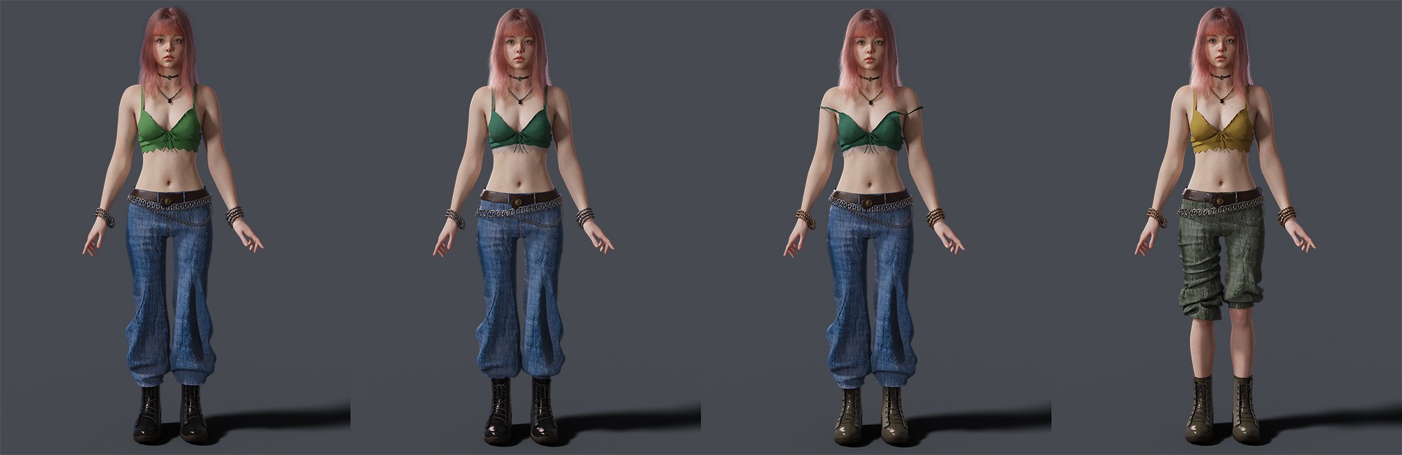 dForce MB Vintage Punk Style for Genesis 9 Feminine