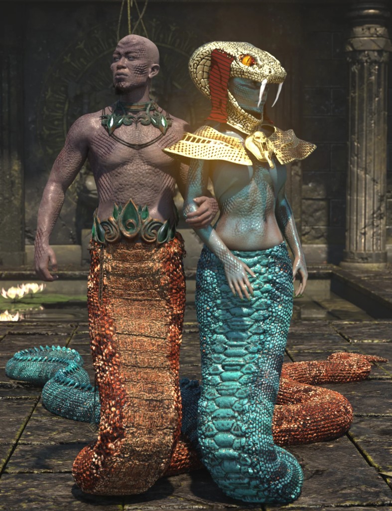 Lamia Mania - Textures for Lamia Tail HD Shapes