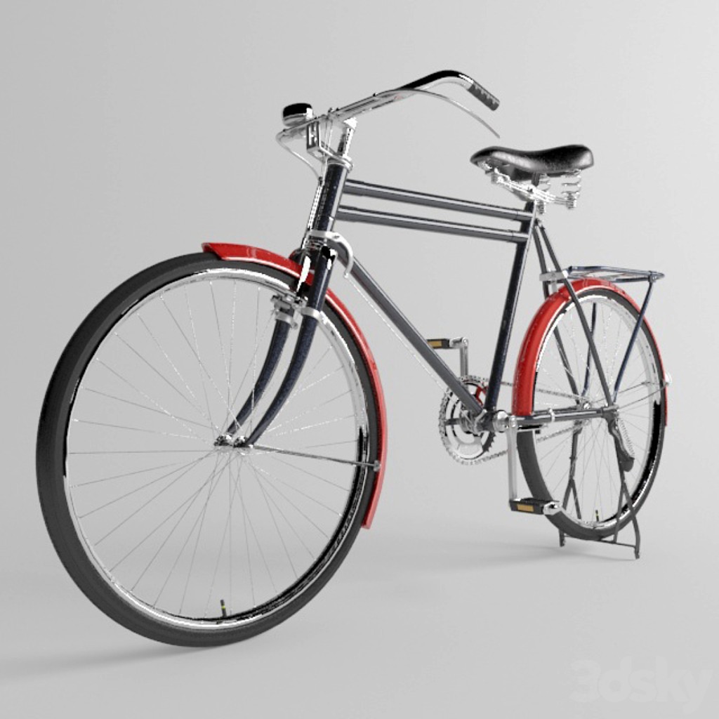 Red bicycle