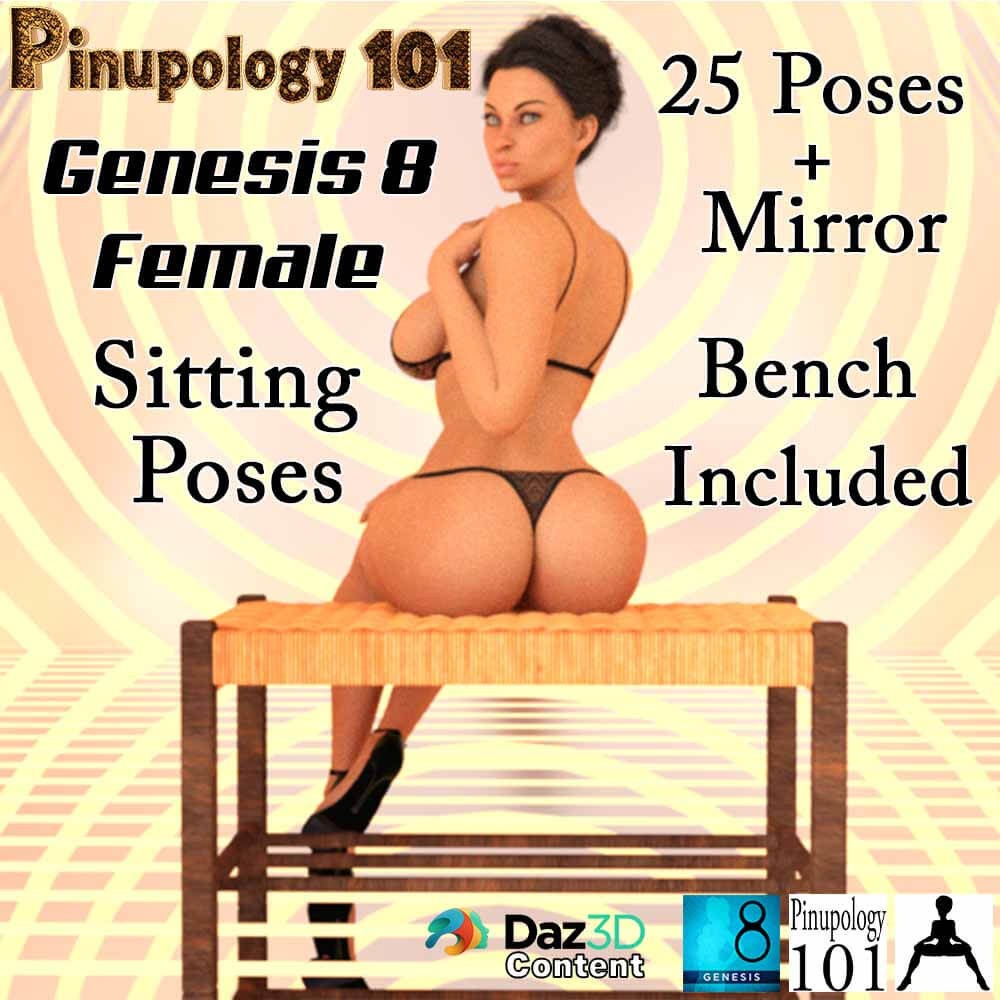 Pinupology 101 for G8F-Sitting Poses 5