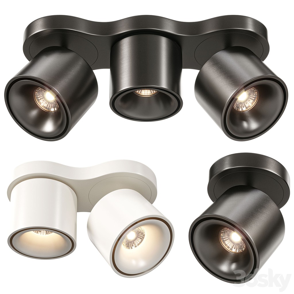 TD10 Surface Mounted Spotlight Triple, Double