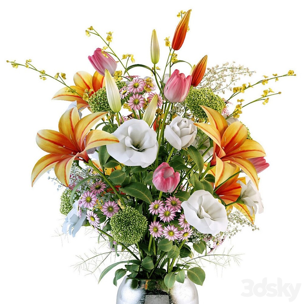 A bouquet of different flowers