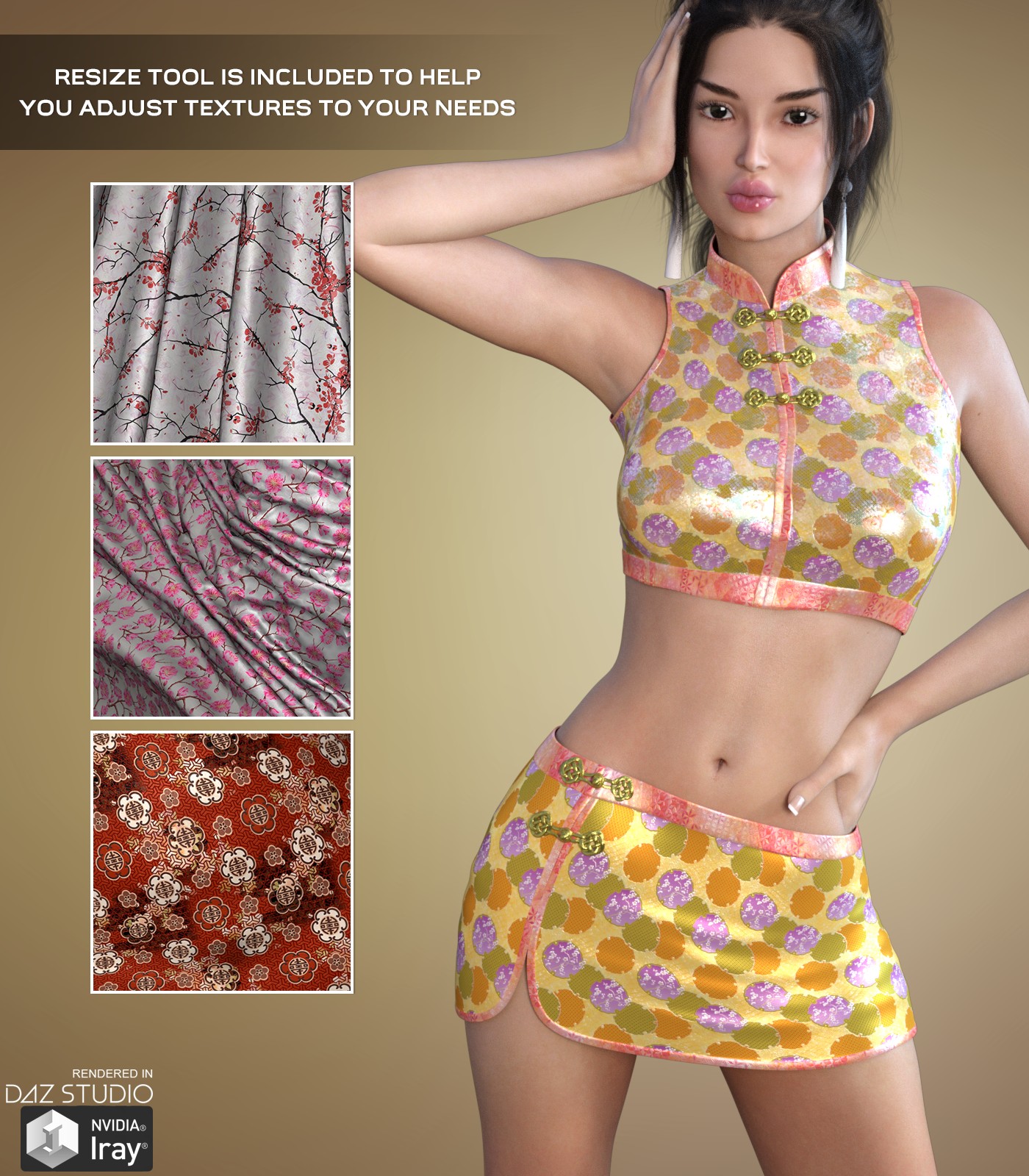 DAZ Iray - Oriental 2D Graphics Merchant Resources Atenais
