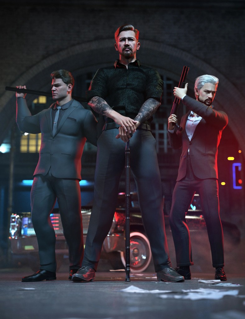 Hidden Legacy Poses for Genesis 9 & Genesis 8 Male