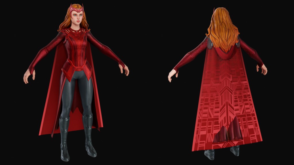 Scarlet Witch Premium for Blender 3