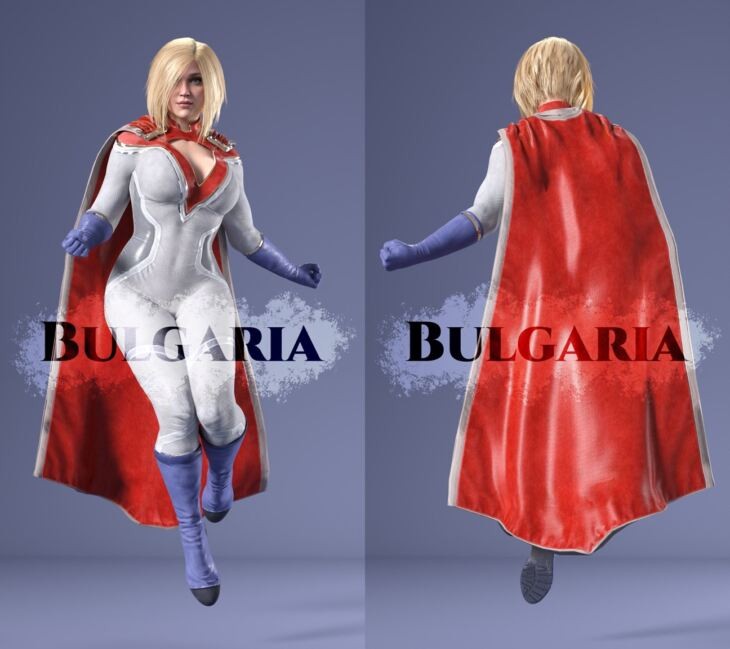 PowerGirl Injustice 2 for Genesis 8 Female