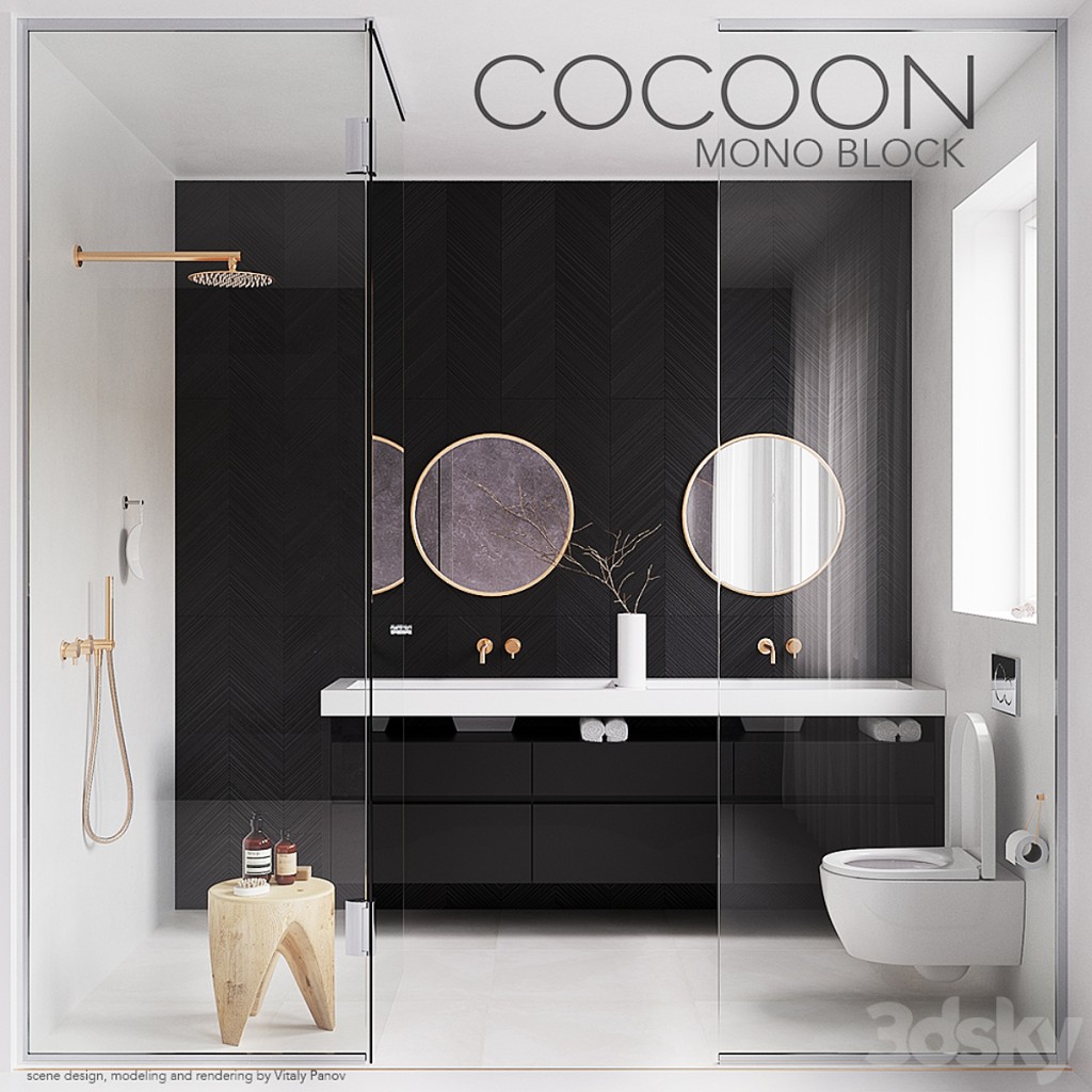 COCOON MONO BLOCK (corona PBR, vray GGX)