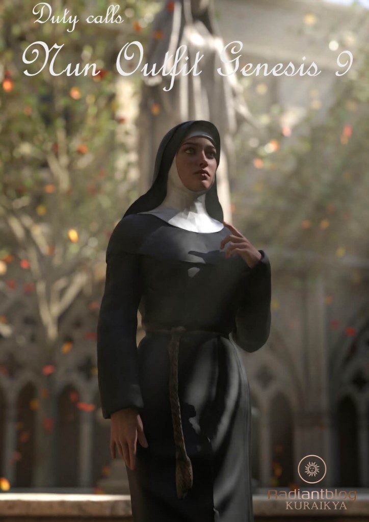 Nun Outfit for Genesis 9