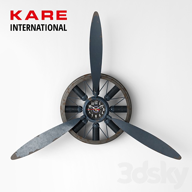Wall Clock Propeller by KARE