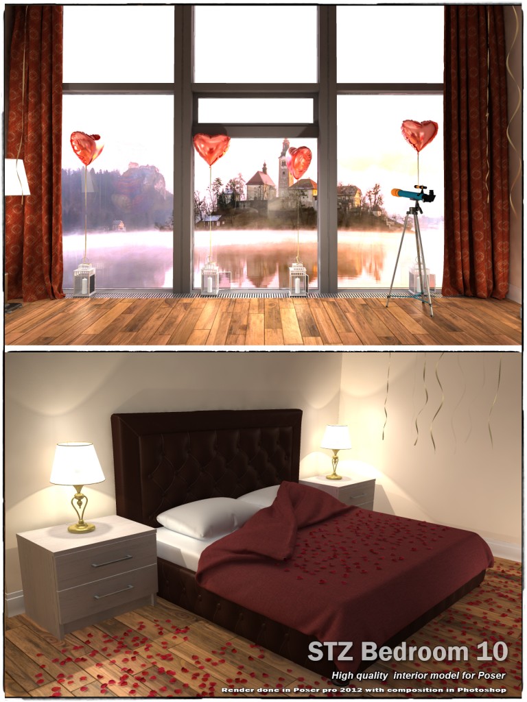 STZ Bedroom 10 for Poser
