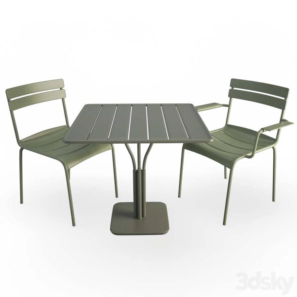 Luxembourg Metallic Table and Chairs