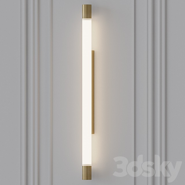 Solo Tube Wall Sconce Gold by Archxx