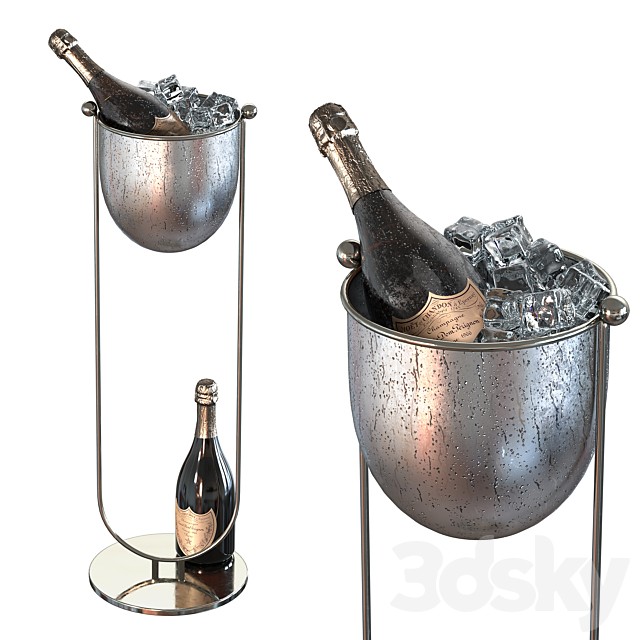 CB2 Pierce Champagne Bucket Stand by Balutto Associati