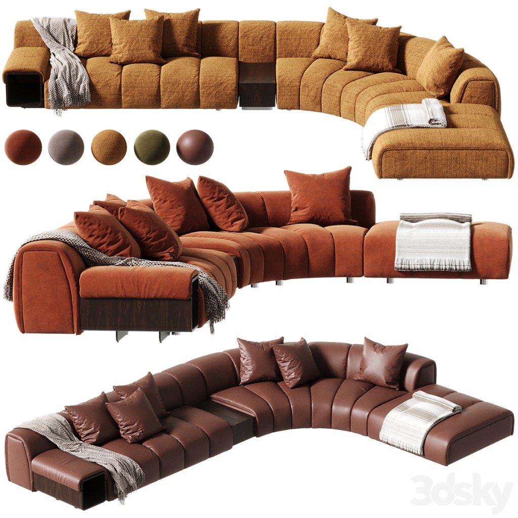 Minotti Ruffle Sofa 01