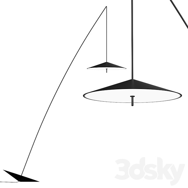 Steel Fisherman Pendant Floor Lamp