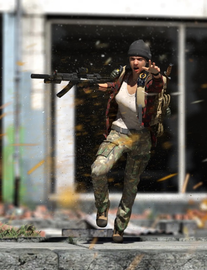 The Divide Outfit and Props for Genesis 8 Females