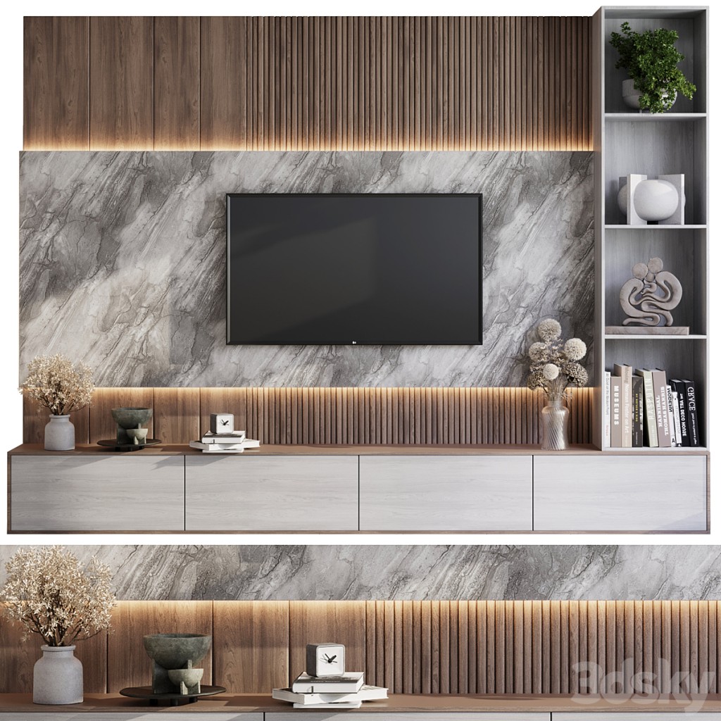 TV Wall Set 01