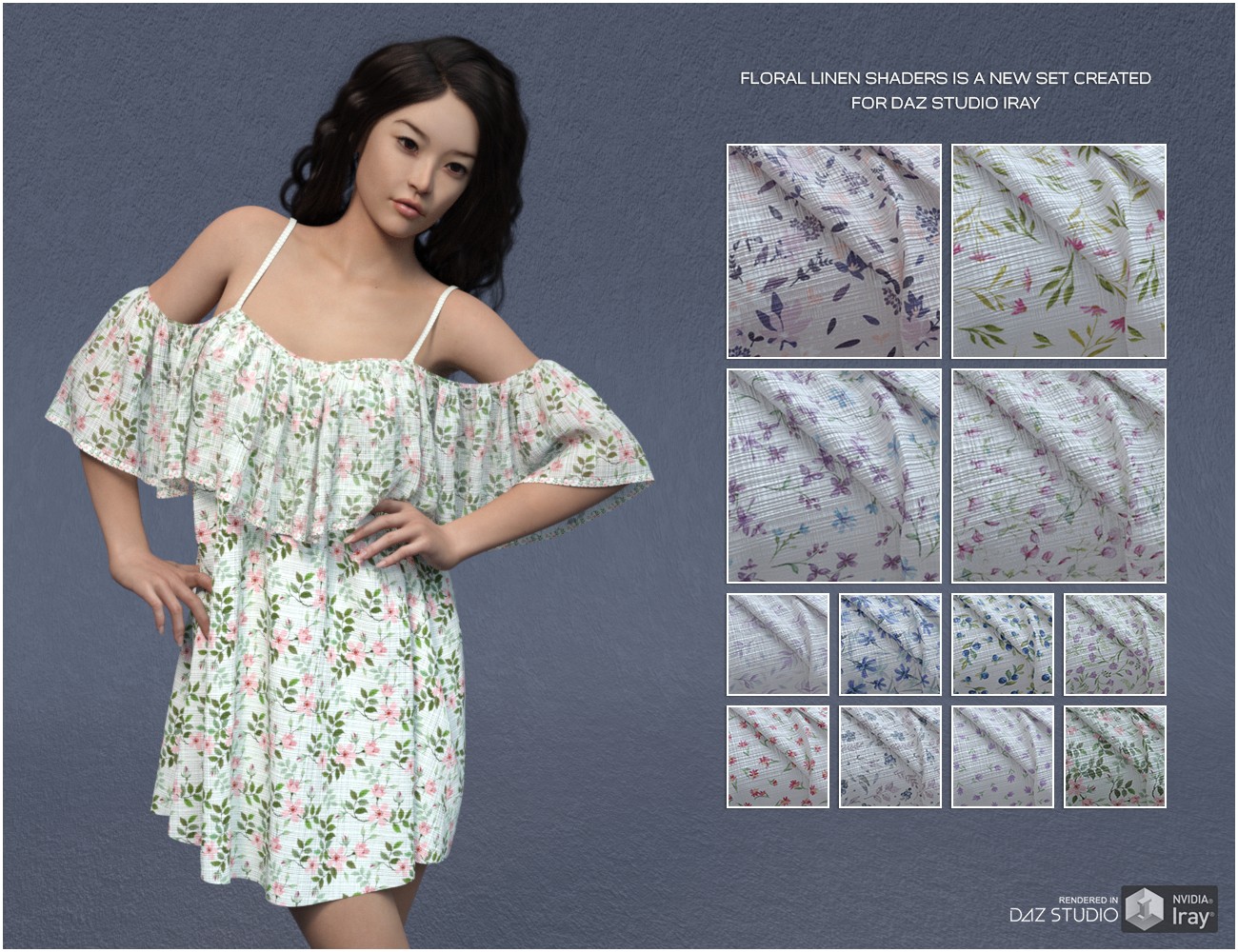 Daz Iray - Floral Linen
