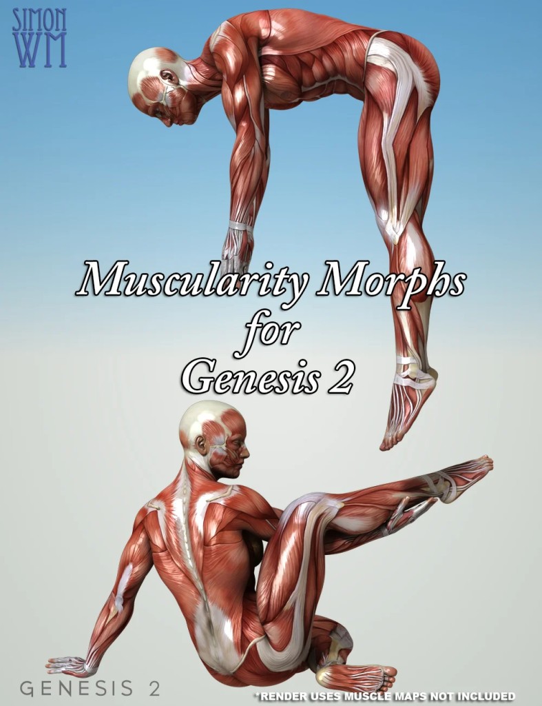 Muscularity Morphs For Genesis 2 Bundle
