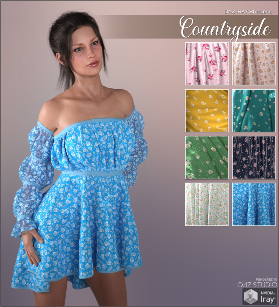 Daz Iray - Countryside 2D Graphics Merchant Resources Atenais