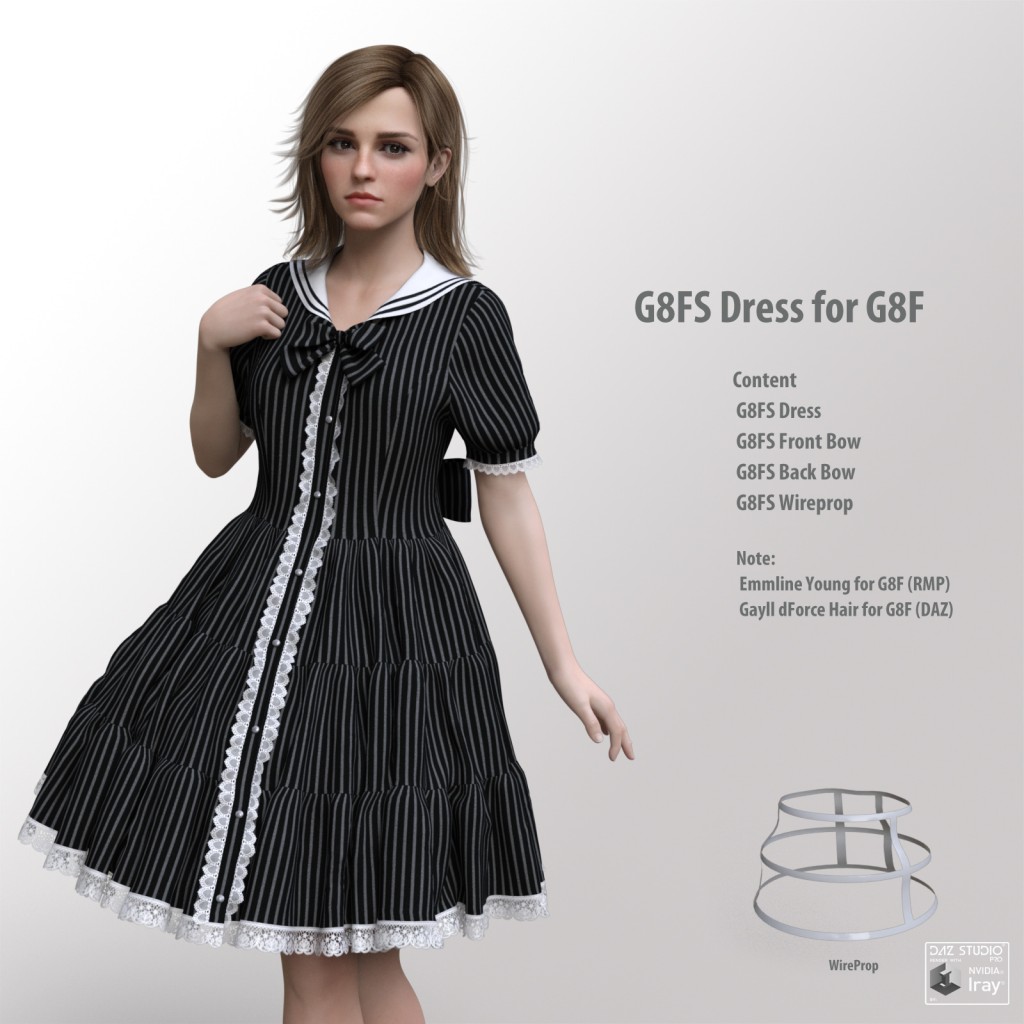 dForce G8FS Dress for G8F