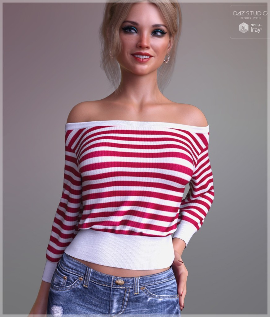 Knitted for dForce Off Shoulder Mini Sweater