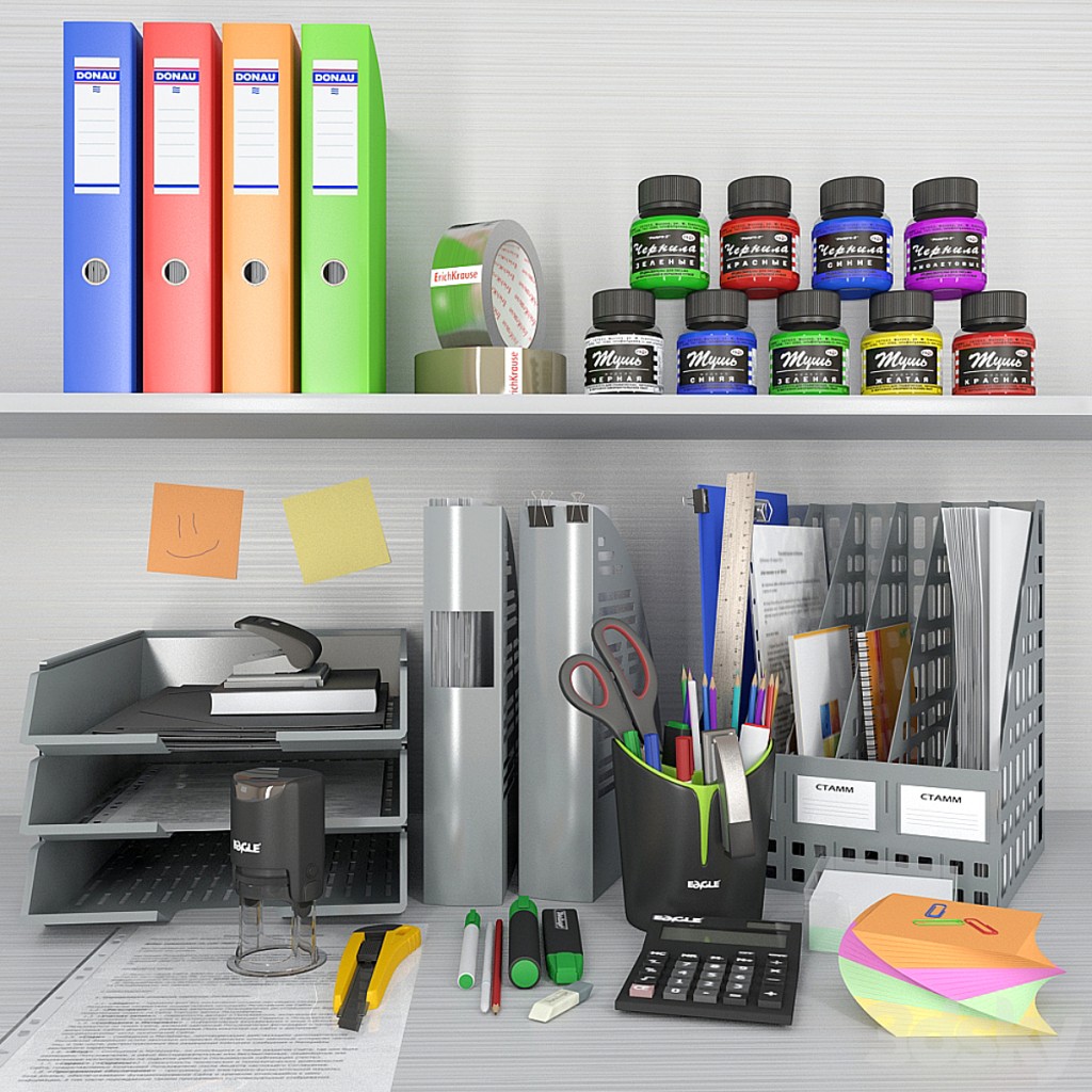 Stationery, office equipment