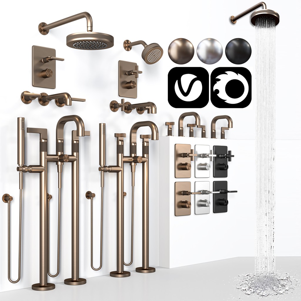 gessi inciso faucet set