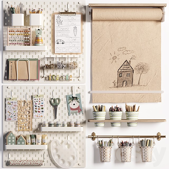 Ikea SKADIS Pegboard for Teenagers and Kids 02