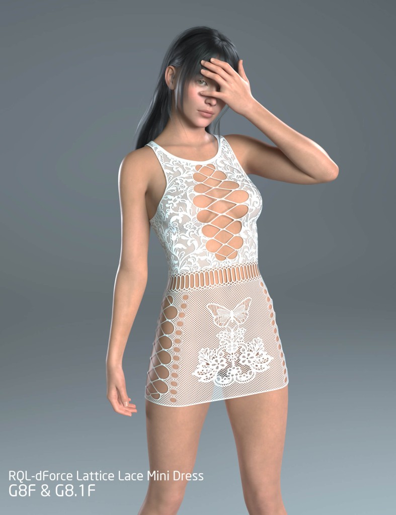 RQL-dForce Lattice Lace Mini Dress G8F & G8.1F