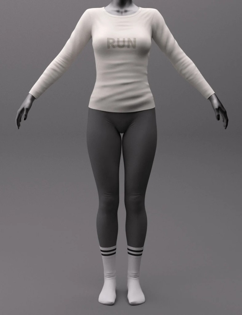 HY Sporty Outfit for Genesis 8 and 8.1 Females