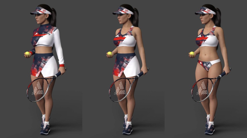 Alice’s Tennis Suit for Genesis 8 Female