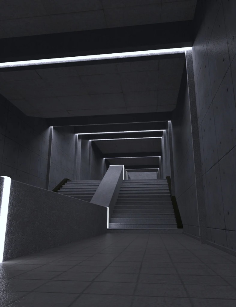 Dystopian Stairway Vignette