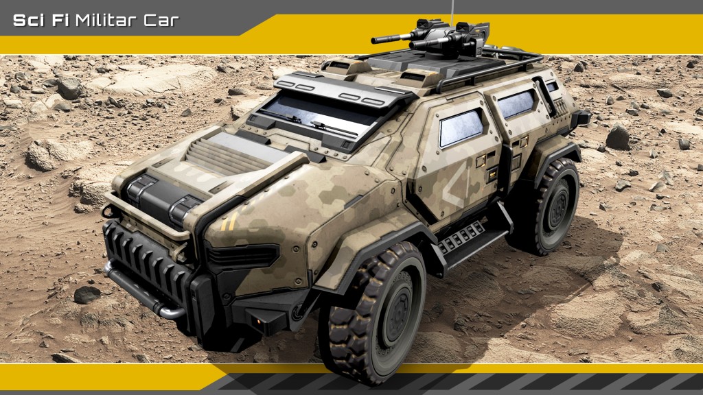 [UE4.27] SciFi Military Car