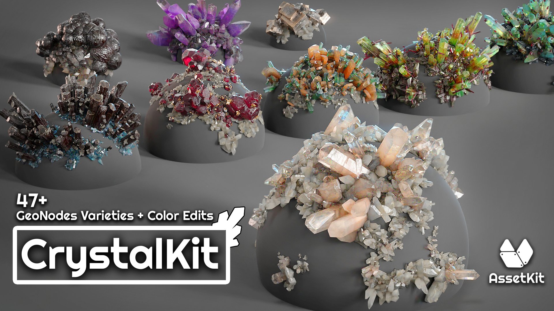 Crystal Kit - 3D Asset Kit