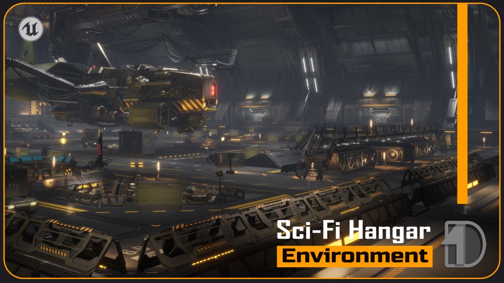Sci-Fi Hangar UE4.27