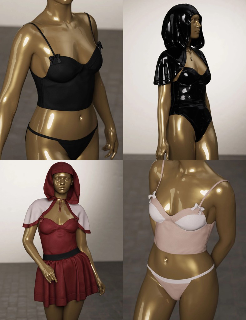 dForce Festive Style Lingerie for Genesis 9