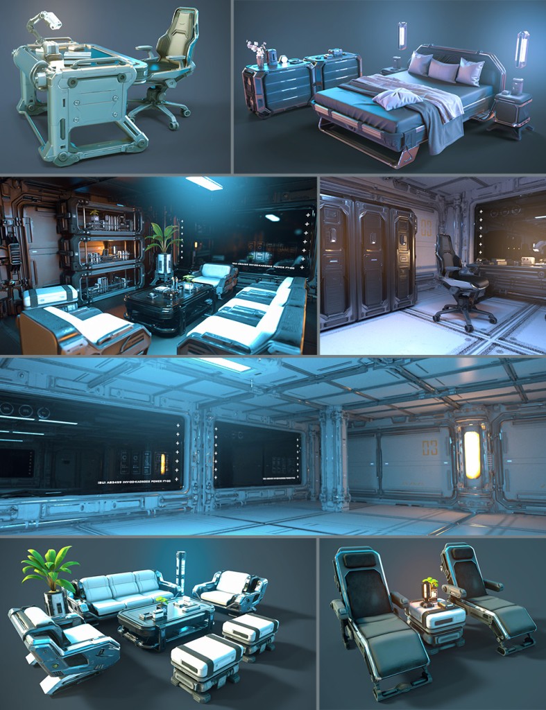 Polish Scifi Interior Modular Assets