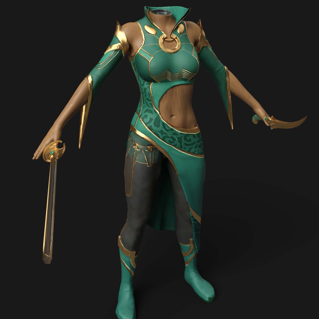 dforce Talia Al Ghul Outfit G8F