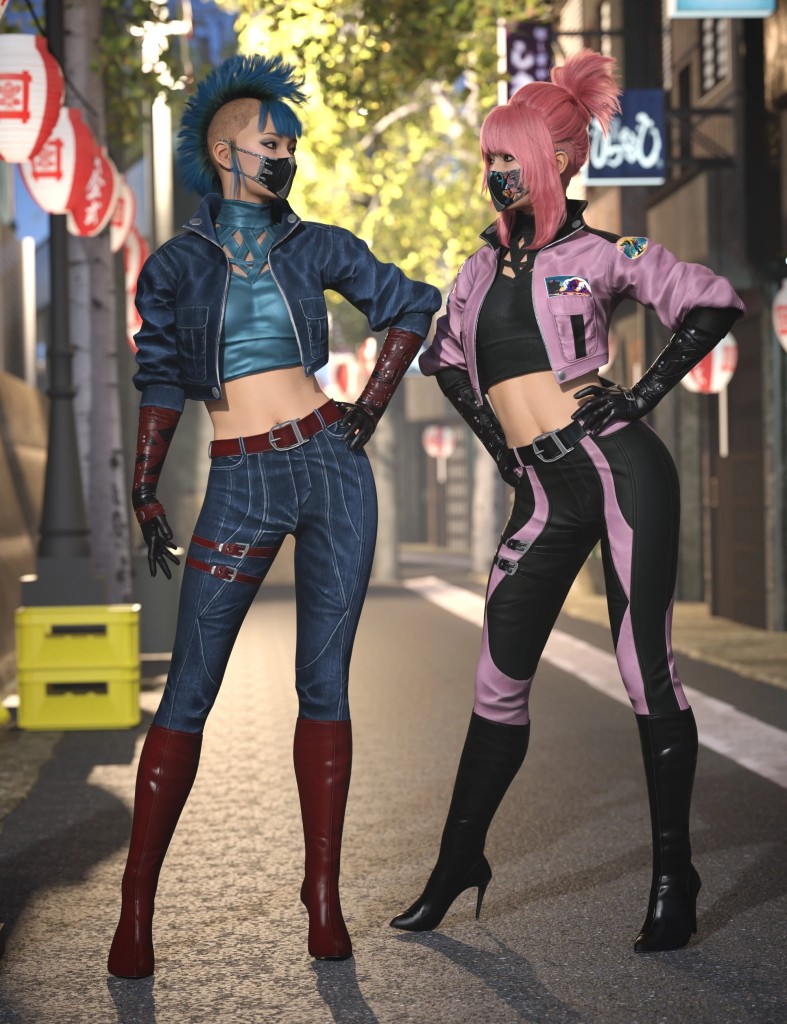 Urban Kunoichi Outfit Outfit Texture Add-On