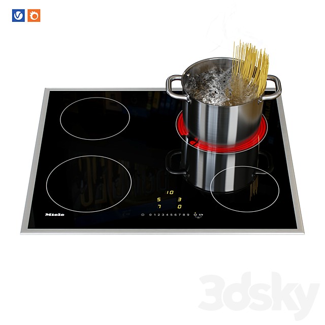 Glass ceramic hob Miele KM 6520 FR