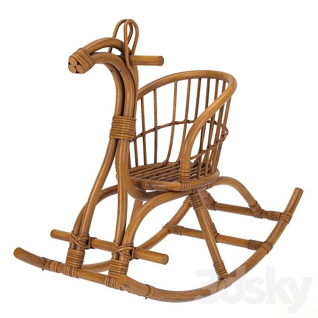 Rattan Rocking Horse