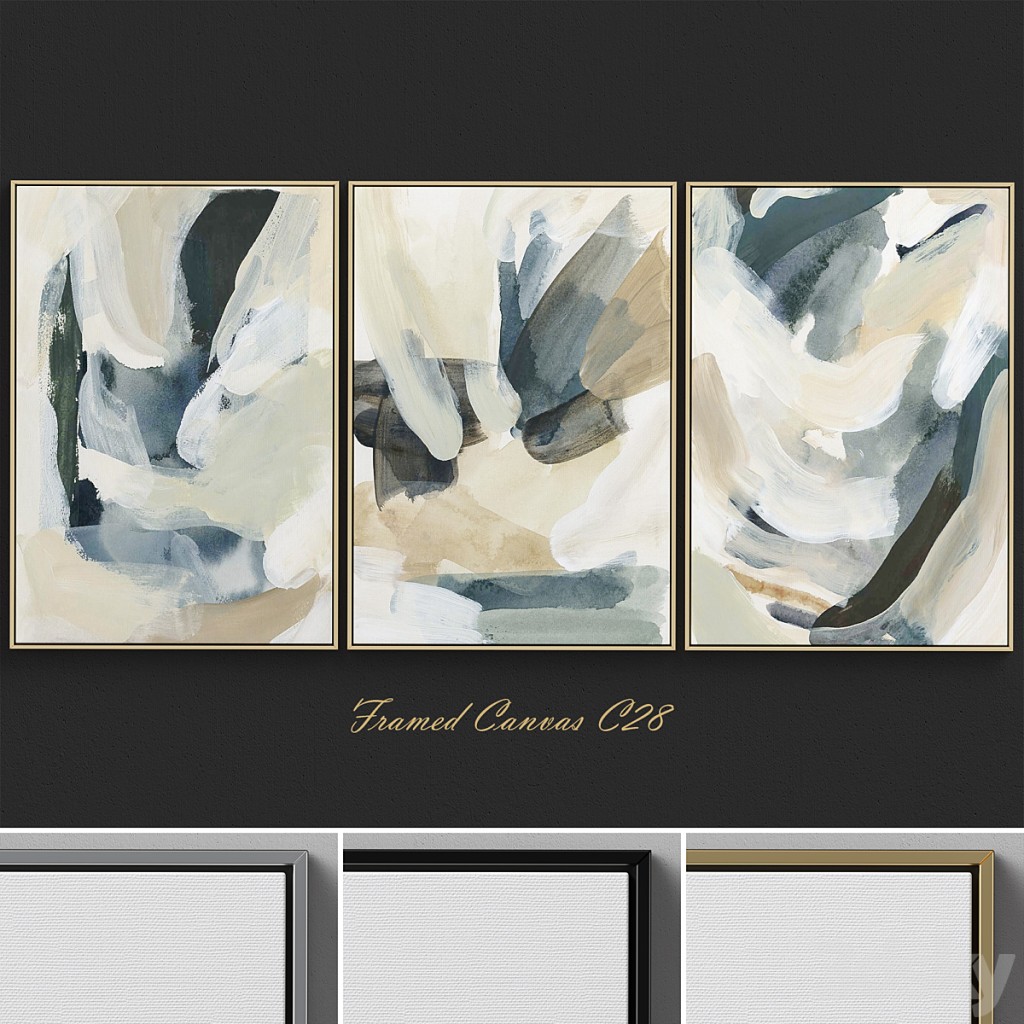 Framed Canvas C-28
