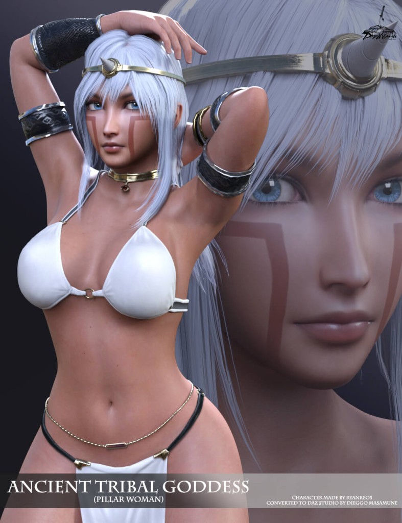 Ancient Tribal Goddess for Genesis 8 and 8.1 Female