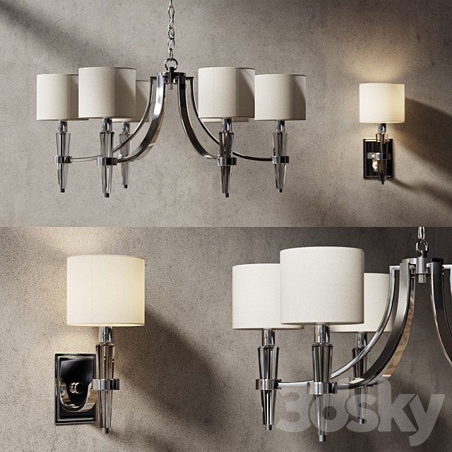 John Richard Crystal Cone Six-Light Chandelier AJC-8920